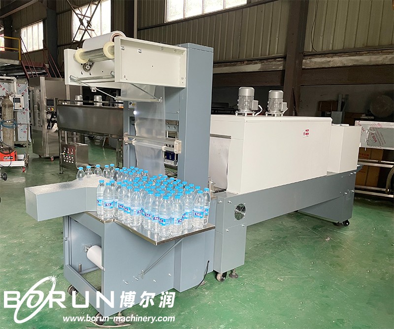 Semi Automatic PE Film Shrink Packing Machine For Plastic Bottles and Cans