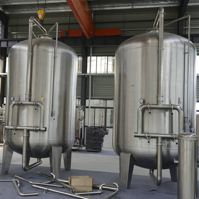 Complete Drinking Pure Water Treatment System Including Silica Sand Filter, Active Carbon Filter, Water Softener