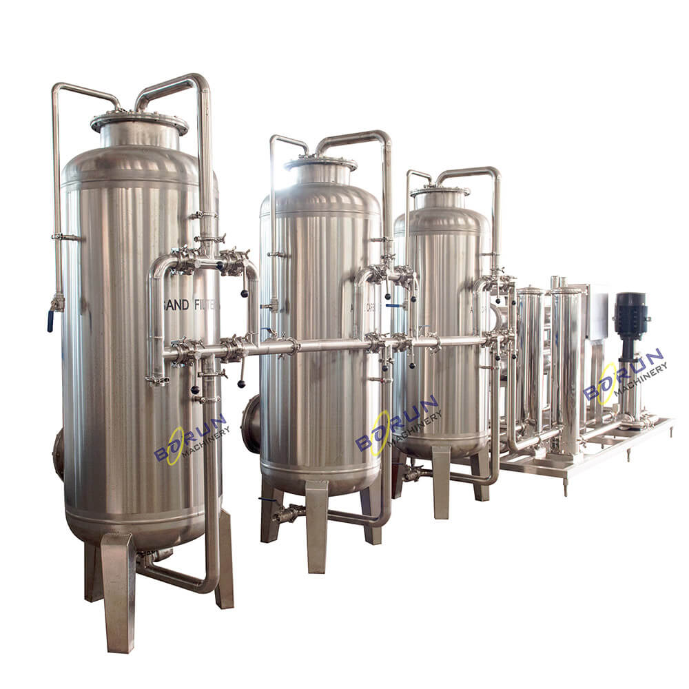 Complete Drinking Pure Water Treatment System Including Silica Sand Filter, Active Carbon Filter, Water Softener