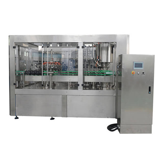 Full Automatic Soft Drinks Filling Capping Machine For Glass Bottle